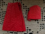 red leatherette duo bk